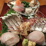 タカラヤ - 秋田県漁協・杉本貢組合長直送のお魚♬♬♬＼(^o^)／♬♬♬上からウマヅラハギ、タイ、アジ、イシダイ、ホウボウの最強ラインナップ♬♬♬４人前2,400円(*ﾉｪﾉ)♬♬♬