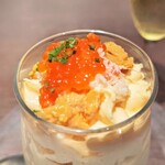 俺のイタリアン - ウニ・カニ・イクラを添えたウニのムース