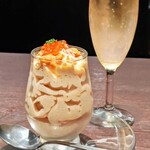 俺のイタリアン - ウニ・カニ・イクラを添えたウニのムース