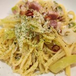 カジュアルダイニング楽 - ネギとしらすのペペロンチーノ