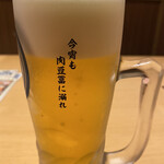 肉豆冨とレモンサワー 大衆食堂 安べゑ - 生ビール