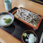 十一丁目茶屋 - 蕎麦は太めモッチリゴリゴリ！とろろでスルスル♪