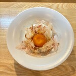 自家製麺 くろ松 - 卵黄漬けごはん