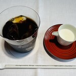 石葉 - 出立前にアイスコーヒーをお代わり