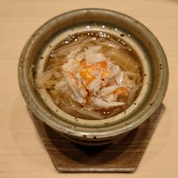 佐たけ - タラバガニと乾燥貝柱の茶碗蒸し