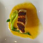 Restaurant35 - 真鯛のポワレ・ブラッドオレンジのソース