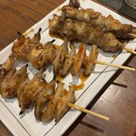 水天宮前のやきとり屋さん - ナンコツとセセリ！間違いなく美味い！今日の焼き鳥は、気分的に全てタレ焼きで！