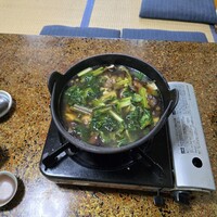 出羽屋 - 月山山菜そばのお鍋のほう