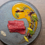 USHIGORO S. - 牛ヒレのたたき ~特選雲丹ソース~