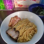 麺や 青雲志 - 限定　カキ正油まぜそば　(混ぜた後)