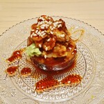 鮨 一幸 - 子持ちヤリイカの雲丹詰め