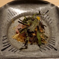 鮨 菜とい - イサキ炙り甘夏ソース