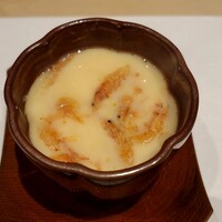 鮨 菜とい - 桜海老と鯛白子の茶碗蒸し