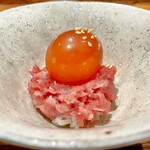 鮨処 一石三鳥 - 20250523やま幸マグロのユッケ