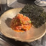 배고파  - 韓国のセリ、ミナリ入りユッケ