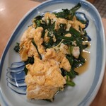 御食事処ときわ - ニラの卵炒めの