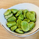 立呑み 晩杯屋 - 塩ゆでそら豆