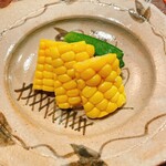 お料理 うち山 - オクラとトウモロコシのナムル