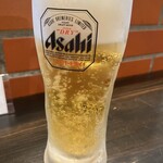 中華そばマルキ商店 - 生ビール