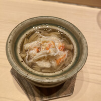 佐たけ - タラバガニと乾燥貝柱の茶碗蒸し