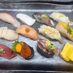 一心寿司 - 料理写真:おまかせ握り✨