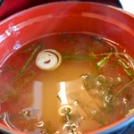 どんと屋 - 天丼のあおさ汁