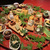 一汁ニ菜 うえの 箕面店 - 八寸(写真は3人分)