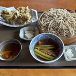 ひさお庵 - 舞茸天付鴨汁そば