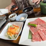 日本料理 蛇の目 - 常陸牛溶岩焼き御膳