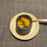京風鉄板 はせ川 - 三つ葉と長芋の茶碗蒸し