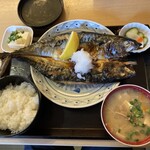 なか里 - サバ焼魚定食　1000円