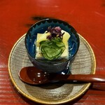 おおたに - 【先付】穴子の煮凝りと独活の酢味噌和え