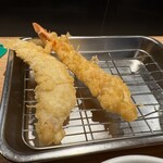 天麩羅処ひらお アクロス店 - お好み（白身、海老）