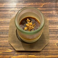料理屋まえかわ - アスパラガスのプリン　玉葱ソース