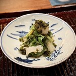 鎌倉 北じま - 2025.5.  野草と泥障烏賊の和え