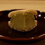 鮨 やすみつ - 抹茶の最中アイス