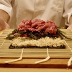 鮨 やすみつ - でっか巻き