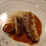 ウチダ テイ - 揚げた甘鯛のウロコの食感が格別