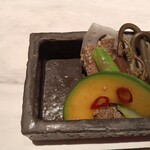 銀座焼肉 Salon de AgingBeef - 南瓜、牛蒡、蓮根、アスパラ、ゼンマイ