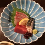 天吉 - 旬のお刺身3点盛り♡