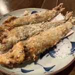 西中洲 海鮮酒場 すぅ - メヒカリの唐揚げ