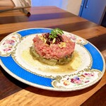 創作料理Ryota  - 宮城県産黒毛和牛と焼き茄子　極上タルタルユッケ　ハーフ