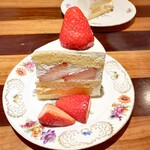 創作料理Ryota  - 宮崎県産完熟マンゴー太陽のたまごと寒熟苺のショートケーキ