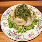 創作料理Ryota  - 富山湾直送氷見天然ヒラメとヒラマサと奄美産海ぶどうのカルパッチョ