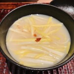 すし処 ひさ田 - 【写真⑰】黄韮の味噌汁