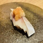 すし処 ひさ田 - 【写真⑱】鯖、おろしポン酢載せ