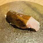 すし処 ひさ田 - 【写真⑲】炙りノドグロ(島根県)、求肥昆布巻き