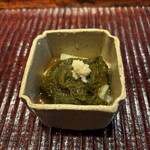 すし処 ひさ田 - 北海道のホワイトアスパラガス、天草絹もずく生姜乗せ 