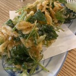 よってけ酒場 - 桜海老と三つ葉のかき揚げ