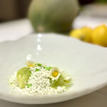 JINBO MINAMI AOYAMA - メロンも勿論美味しいですが、ジェラートやパンナコッタ等､食感も色々で美味しいです。